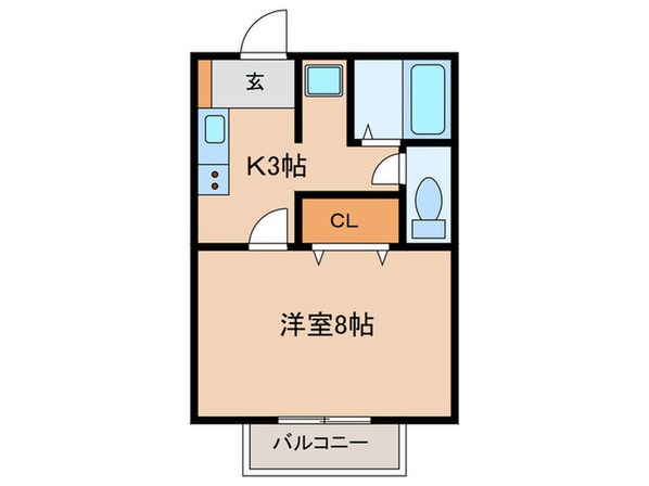 KEコーポ小牧の物件間取画像